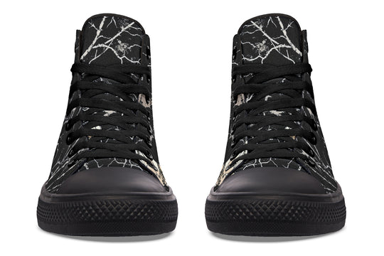 Ivory Kintsugi Rose High Tops