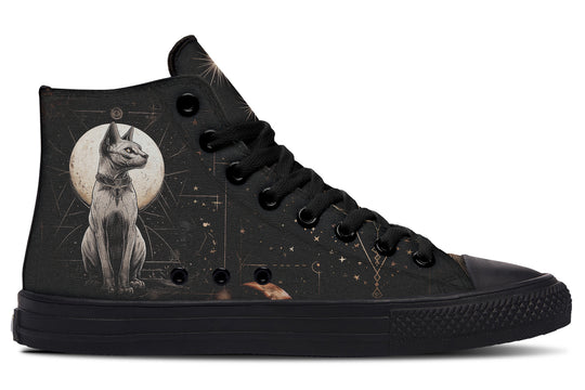 Lunar Sphynx Cat High Tops