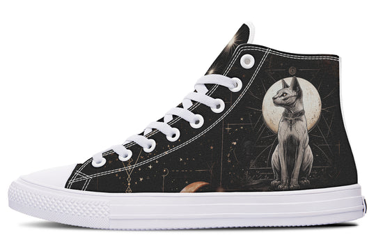 Lunar Sphynx Cat High Tops