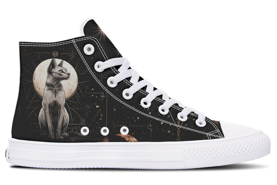 Lunar Sphynx Cat High Tops