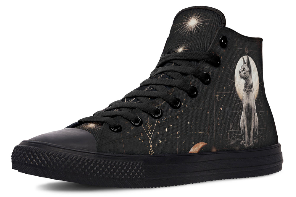 Lunar Sphynx Cat High Tops