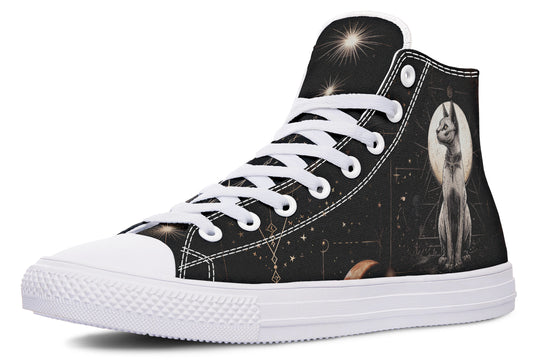 Lunar Sphynx Cat High Tops