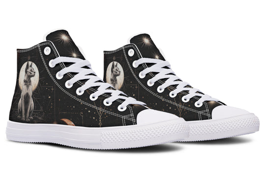 Lunar Sphynx Cat High Tops