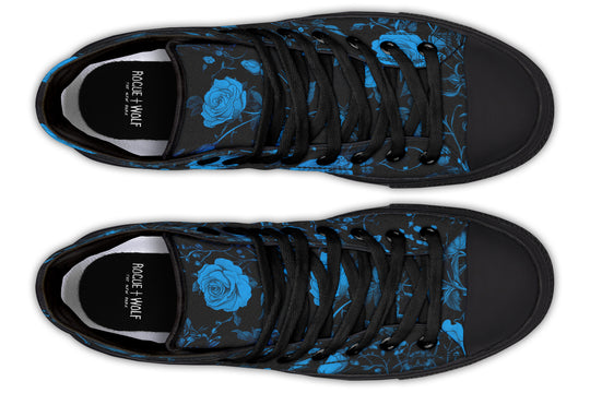 Midnight Rose Romance High Tops