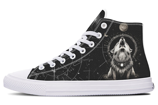 Moonbound Wolf High Tops
