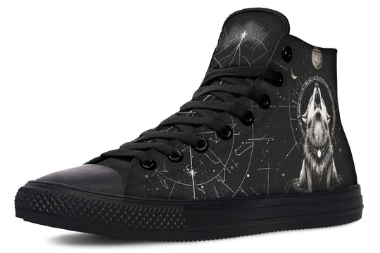 Moonbound Wolf High Tops
