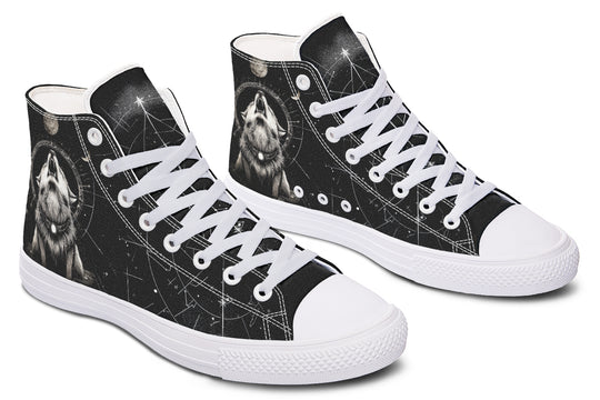Moonbound Wolf High Tops