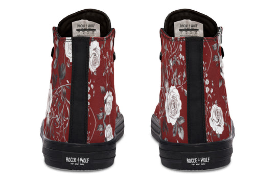 Red Rose Romance High Tops