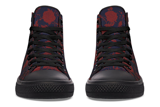 Scarlet Rose Romance High Tops