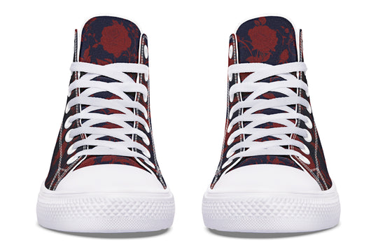 Scarlet Rose Romance High Tops