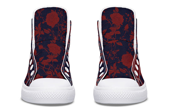 Scarlet Rose Romance High Tops