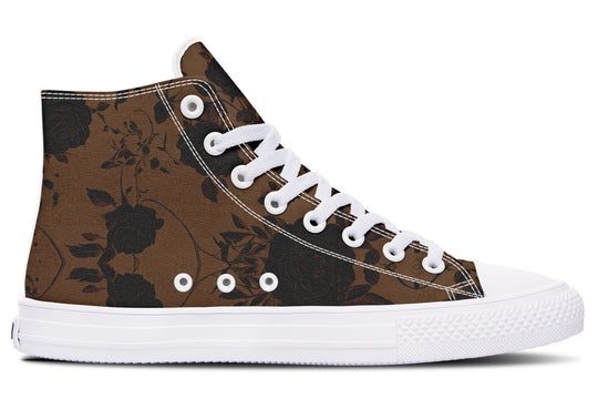 Sepia Rose Romance High Tops