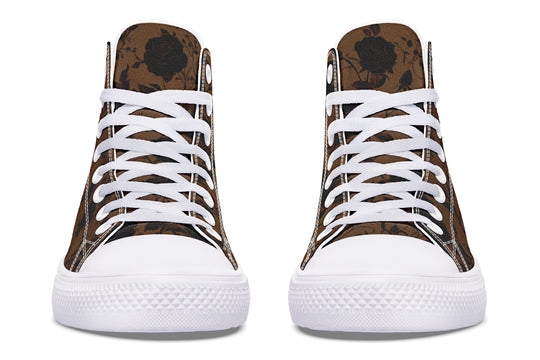 Sepia Rose Romance High Tops