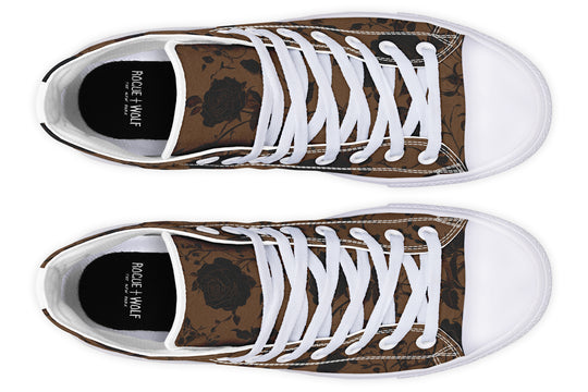 Sepia Rose Romance High Tops