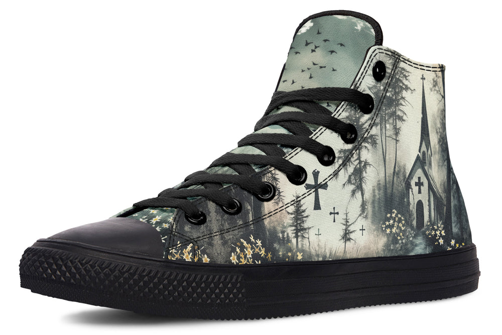 Whispers in the Fog High Tops