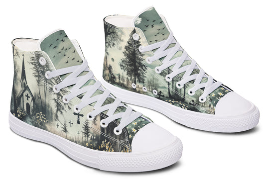 Whispers in the Fog High Tops