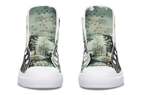 Whispers in the Fog High Tops