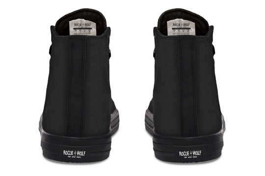 Pitch Black High Tops