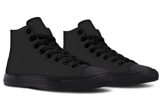 Pitch Black High Tops