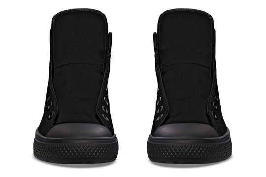 Pitch Black High Tops