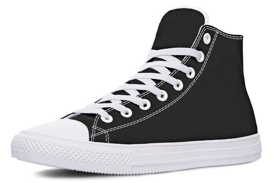 Pitch Black High Tops