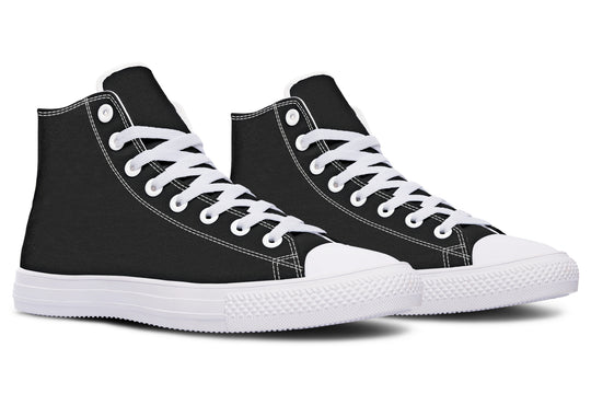 Pitch Black High Tops