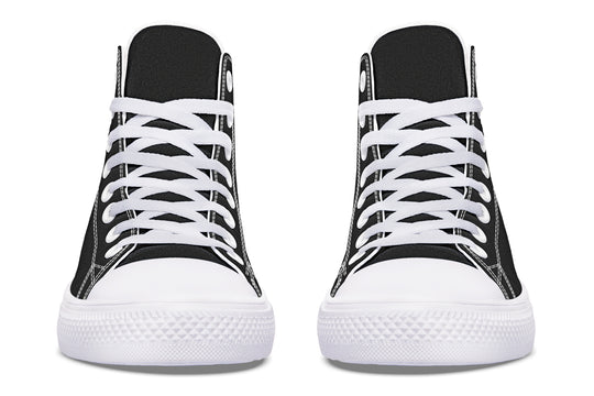 Pitch Black High Tops