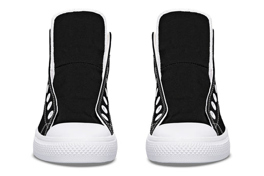 Pitch Black High Tops