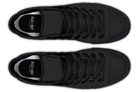 Pitch Black High Tops