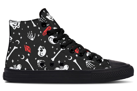 Skulls & Crystals High Tops