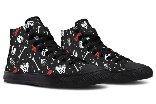 Skulls & Crystals High Tops