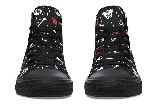 Skulls & Crystals High Tops