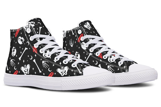 Skulls & Crystals High Tops