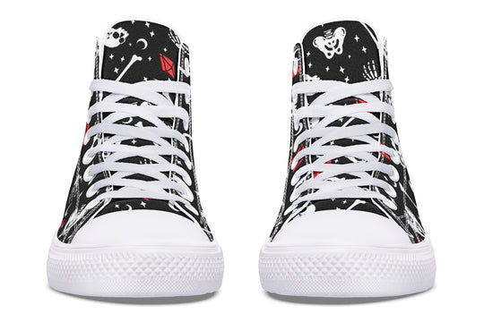 Skulls & Crystals High Tops