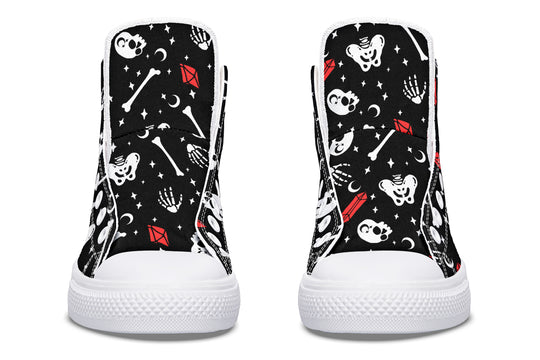 Skulls & Crystals High Tops