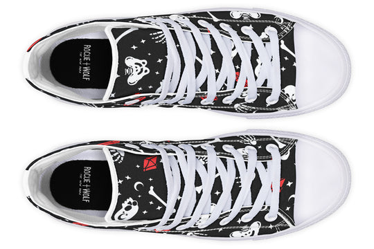 Skulls & Crystals High Tops