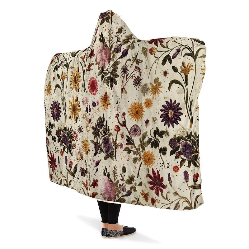 Enchanted Blossoms Hooded Blanket