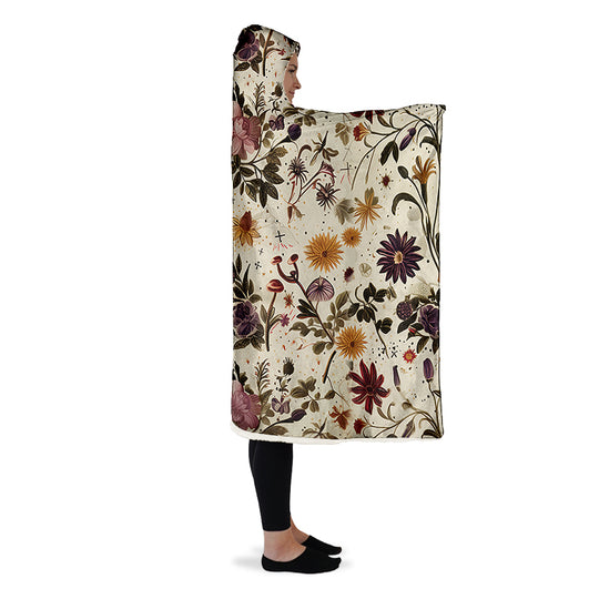 Enchanted Blossoms Hooded Blanket