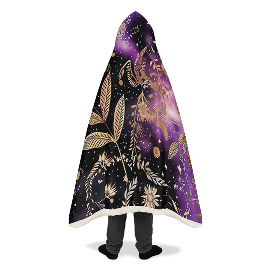 Galactic Bloom Hooded Blanket