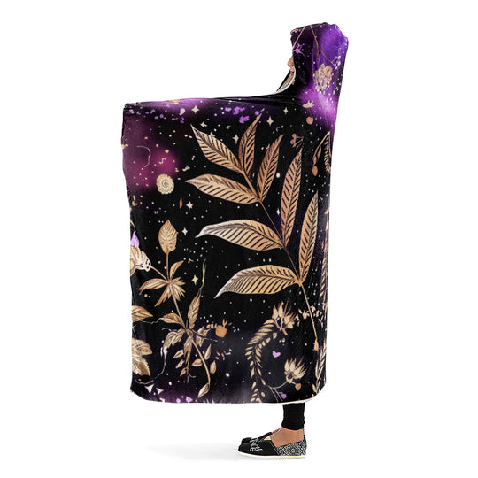 Galactic Bloom Hooded Blanket