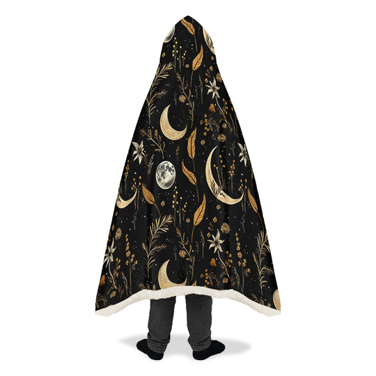 Moonlit Botanica Hooded Blanket