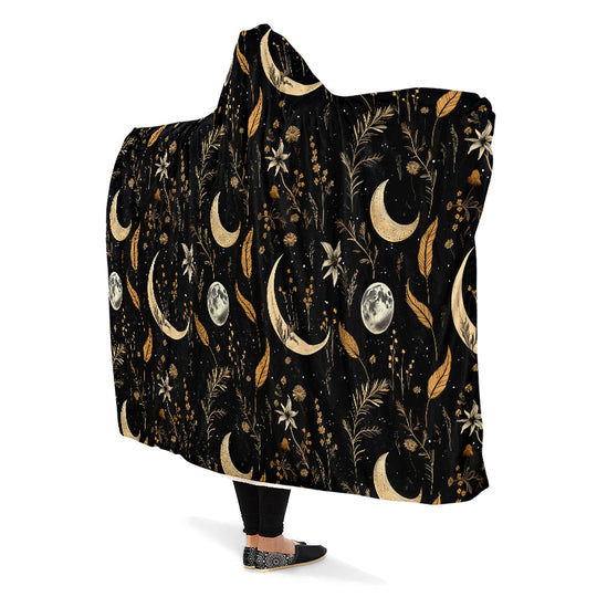 Moonlit Botanica Hooded Blanket