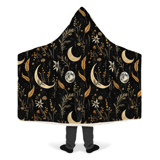 Moonlit Botanica Hooded Blanket