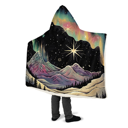 Northern Lights Hooded Blanket