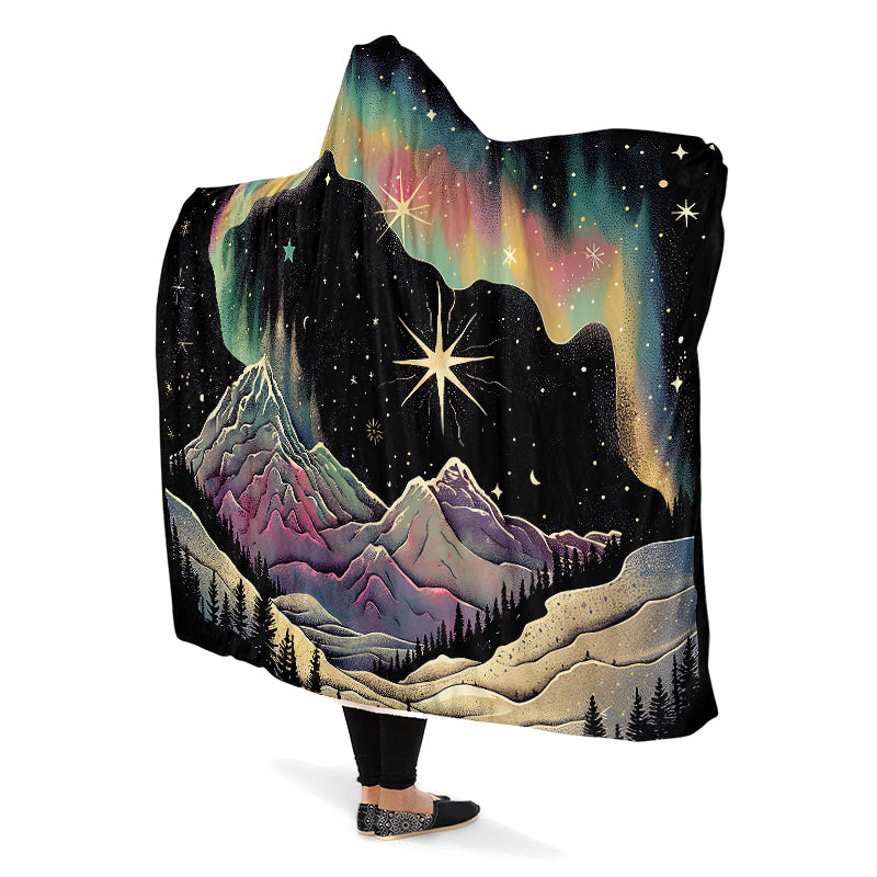 Northern Lights Hooded Blanket