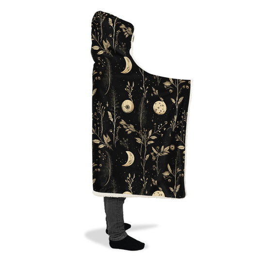 Twilight Garden Hooded Blanket