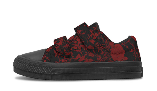 Blood Rose Romance Kids Low Tops