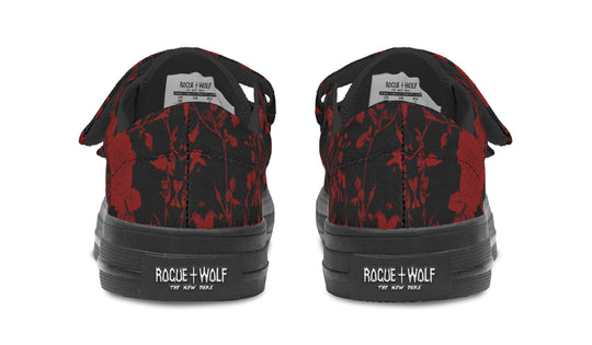 Blood Rose Romance Kids Low Tops