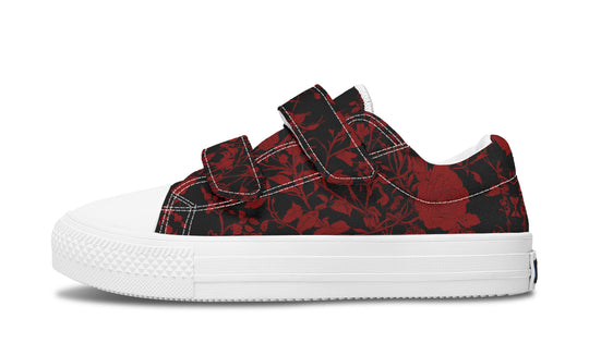 Blood Rose Romance Kids Low Tops