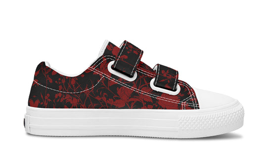 Blood Rose Romance Kids Low Tops